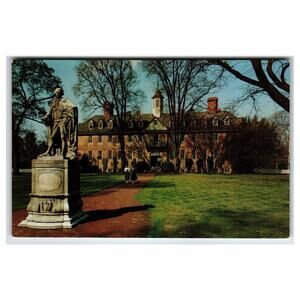 Wren Building College William & Mary Williamsburg VA Vintage Postcard